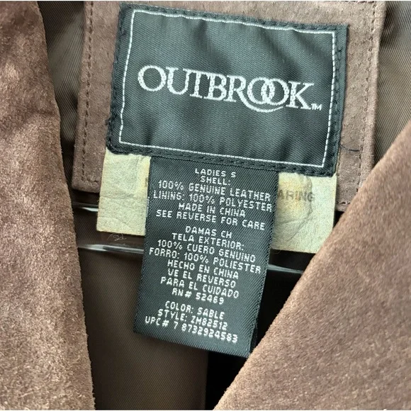 Outbrook Brown Genuine Leather Fringe Jacket - Picture 2 of 11